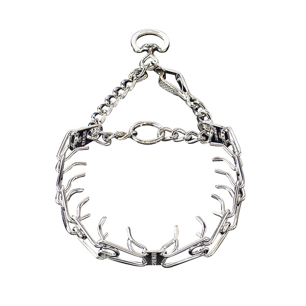 Dog Prong/Pinch collar w/h swivel &small quick release snap hook