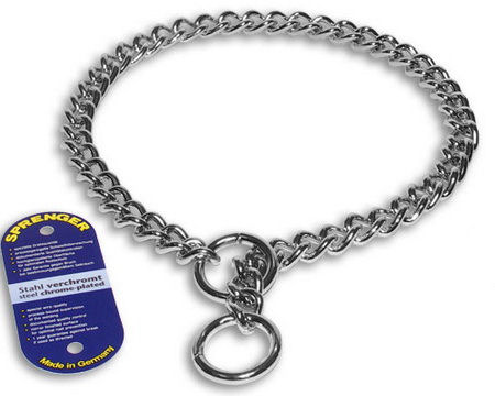 Choke Chain Dog Collar - Steel Chrome plated - 51012(02)